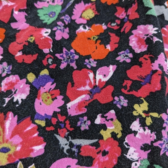 Xhilaration Black & Red Floral Half Sleeve Dress - Picture 2 of 6